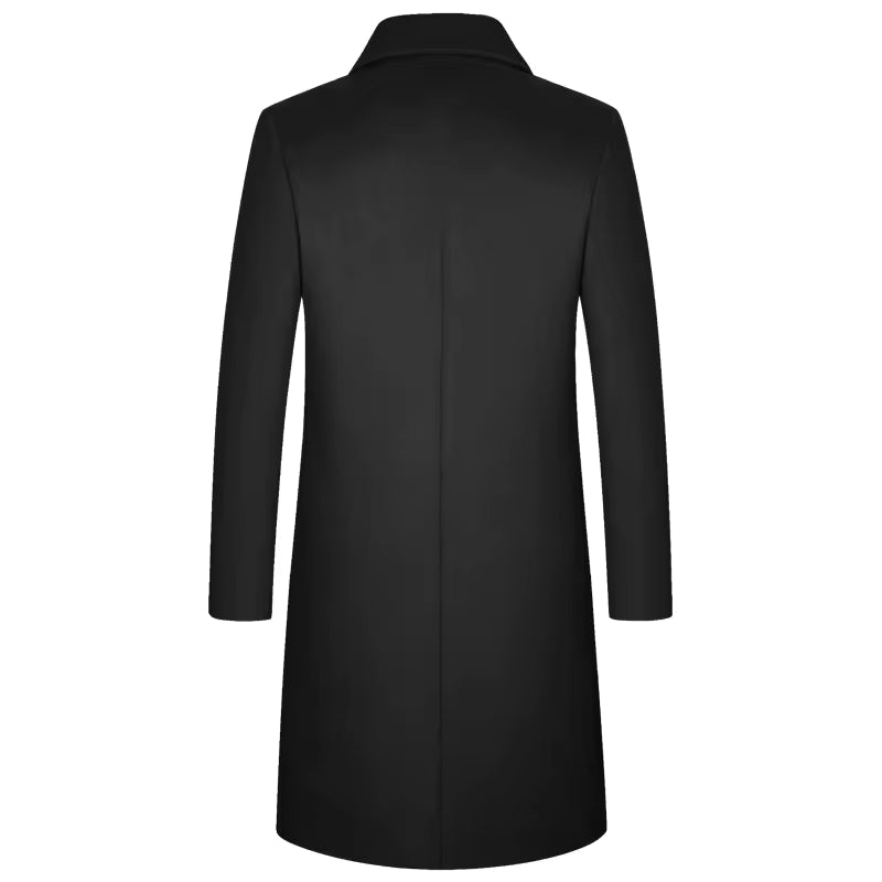 Hugo Heren Trenchcoat | Lange Snit, Hoogwaardige Stof, Tijdloos Design 3