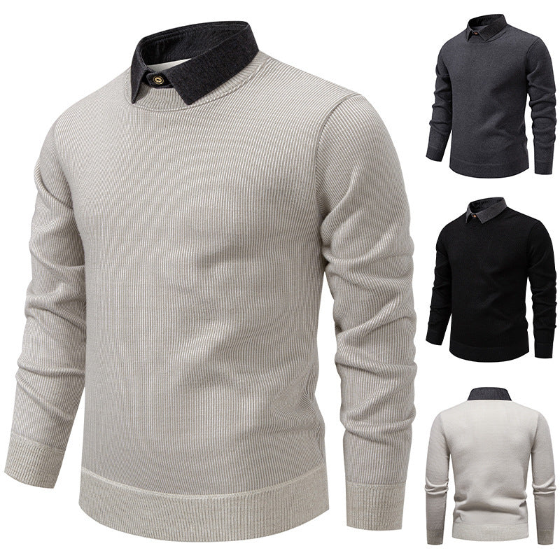 Hugo Heren Trui | Fijngebreid Polyester, Moderne Kraag 7