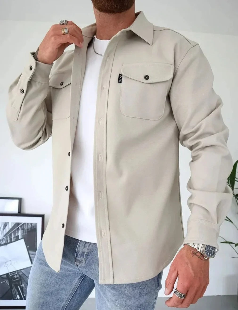 Kay | Casual Overhemd | Moderne Lentelook | Luxe Katoen