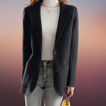 Linde Dames Blazer | Comfortabele Pasvorm, Bruin 3