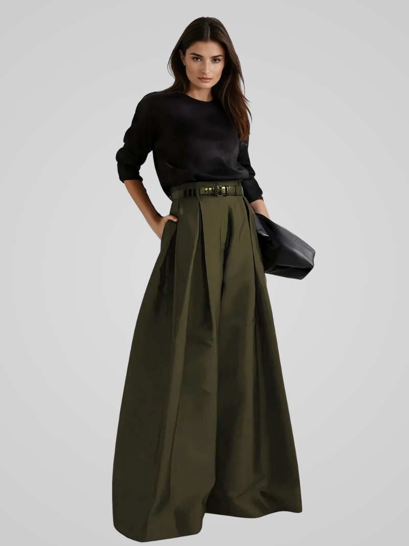 SORENA | Elegante Maxi Rok-Broek met Hoge Taille voor Elke Gelegenheid