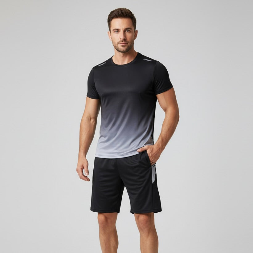 Milo Mannen Sportset | Ademend Polyester, Slim Fit met Kleurverloop 7