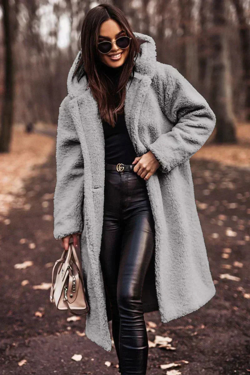 Nina | Lange Teddyjas | Trendy Wintercomfort | Luxe Wolmix