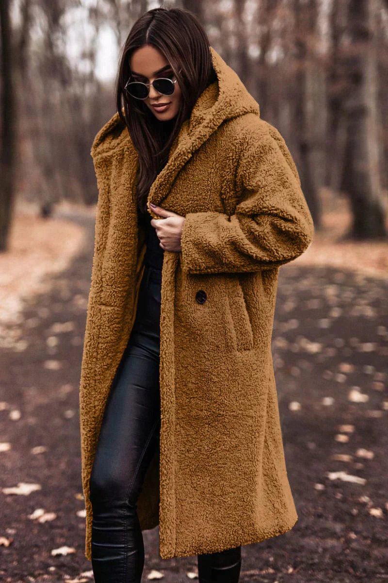 Nina | Lange Teddyjas | Trendy Wintercomfort | Luxe Wolmix