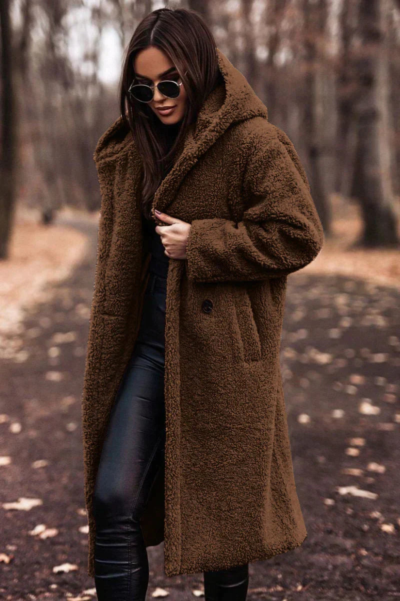 Nina | Lange Teddyjas | Trendy Wintercomfort | Luxe Wolmix