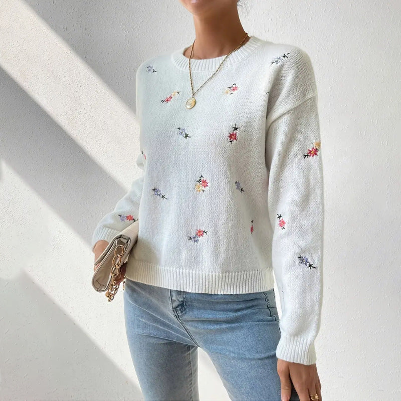 FIORE | Casual Bloementrui met Ronde Hals