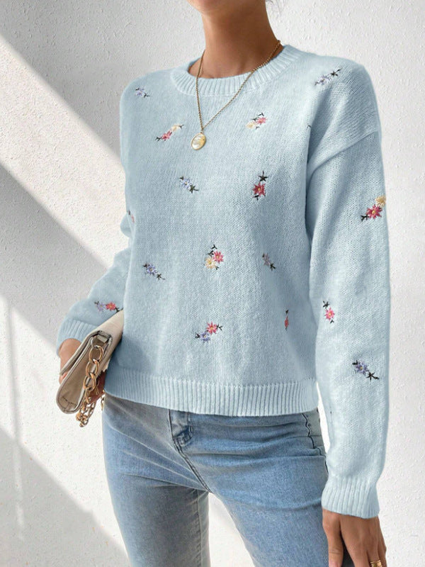 FIORE | Casual Bloementrui met Ronde Hals