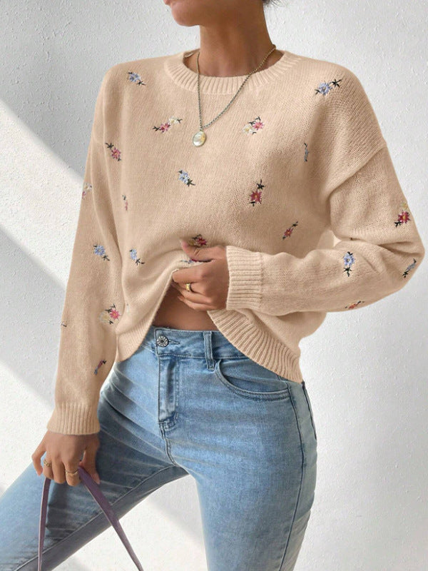 FIORE | Casual Bloementrui met Ronde Hals