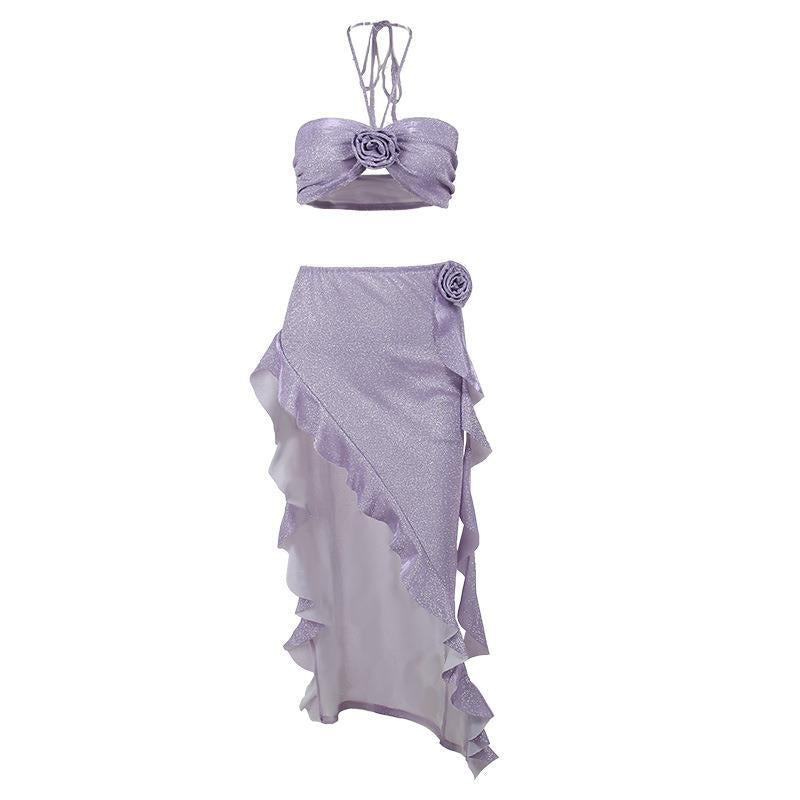 LUMARA | Tweedelige Bikini met Rokje en Roesdetails