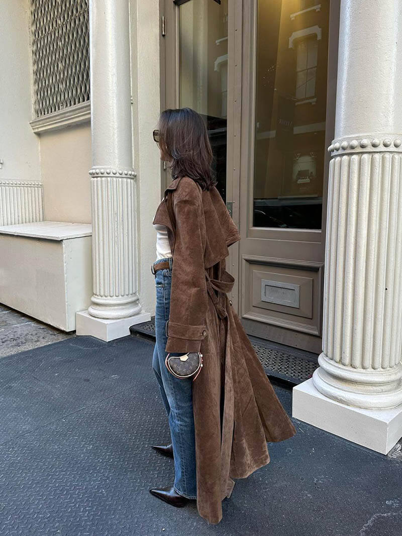 Pia Dames Trenchcoat | Imitatiesuède, Oversized Lange Trenchcoat Dames 7