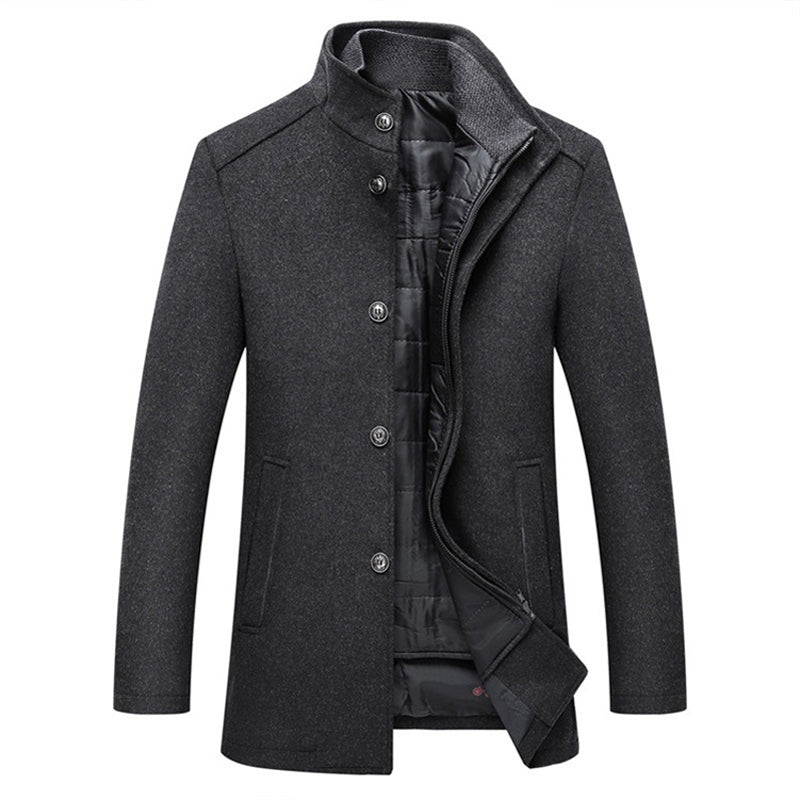 Pieter Heren Winterjas | Polyesterblend, Elegante Regular Fit