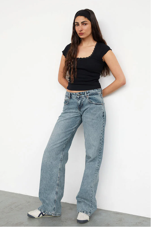 Roxy | Low-Rise Jeans – Trendy & Comfortabele Stretch Denim | Y2K Fit