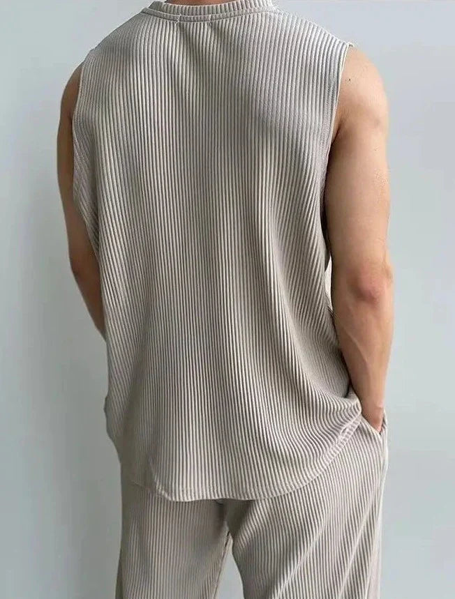 KIAN | Zomerset met Mouwloze Top en Losvallende Broek