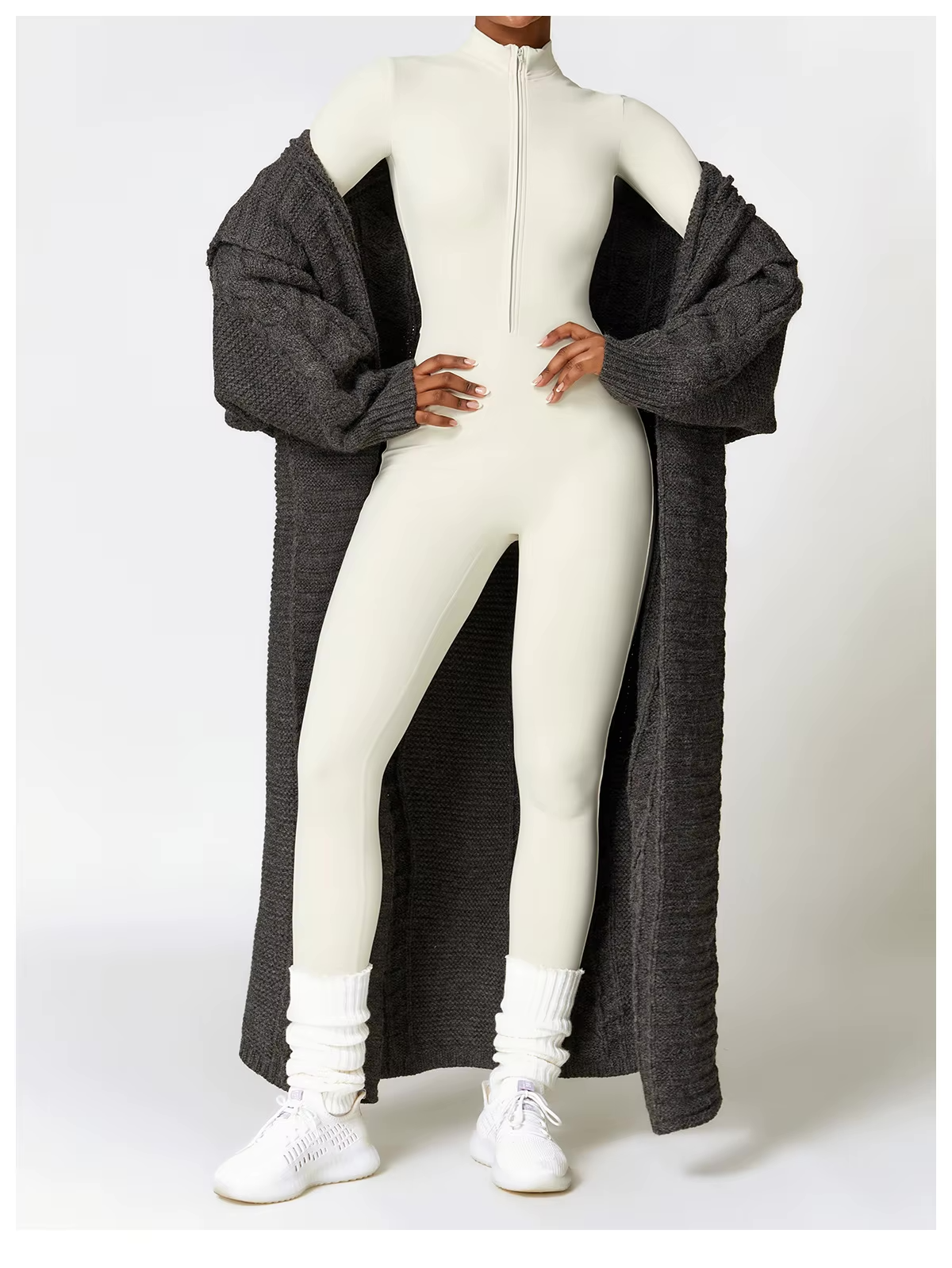 MAËLIS | Warme Winterjumpsuit met Fleecevoering en Stretch