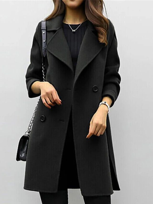 Sofie Dames Trenchcoat | Tijdloos Design, Getailleerd, Zwart 5