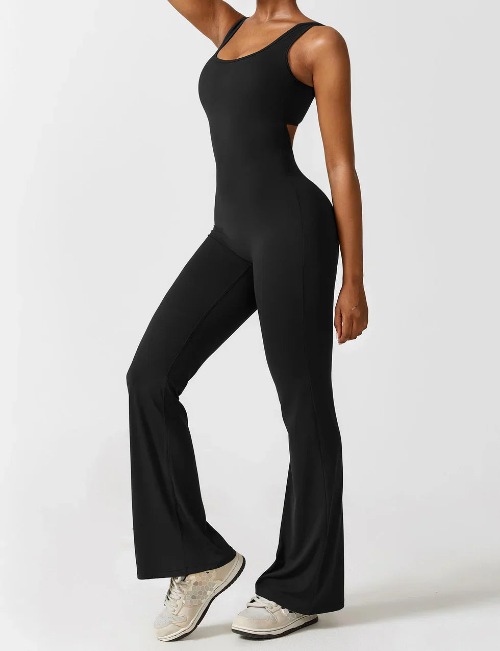 Elena Jumpsuit | Flared Fit | V-Back Design | Shaping & Comfort | Trendy Must-Have