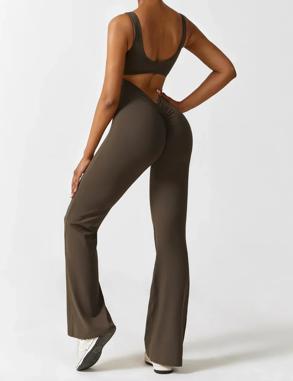 Elena Jumpsuit | Flared Fit | V-Back Design | Shaping & Comfort | Trendy Must-Have