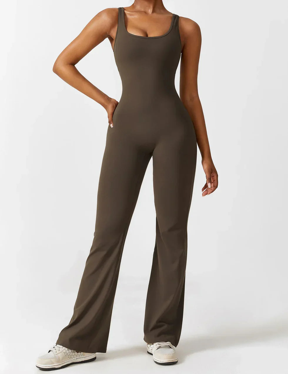 Elena Jumpsuit | Flared Fit | V-Back Design | Shaping & Comfort | Trendy Must-Have