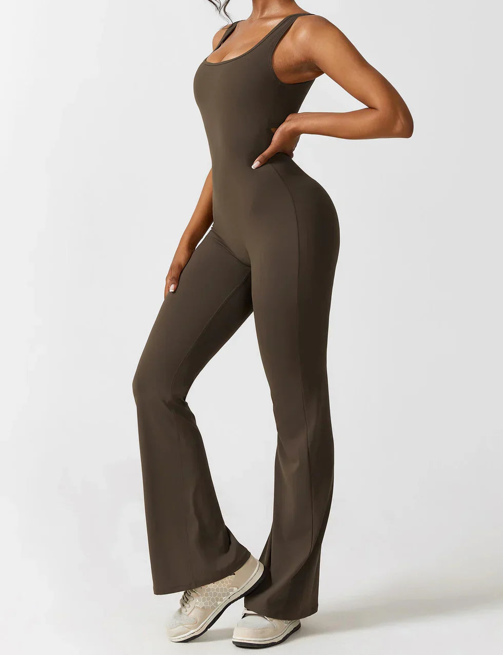 Elena Jumpsuit | Flared Fit | V-Back Design | Shaping & Comfort | Trendy Must-Have