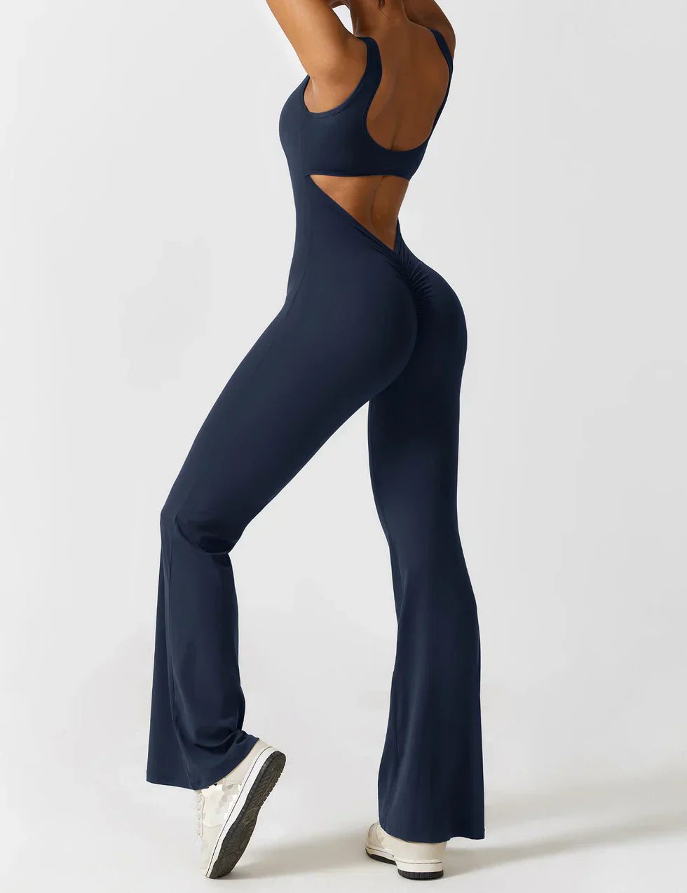 Elena Jumpsuit | Flared Fit | V-Back Design | Shaping & Comfort | Trendy Must-Have