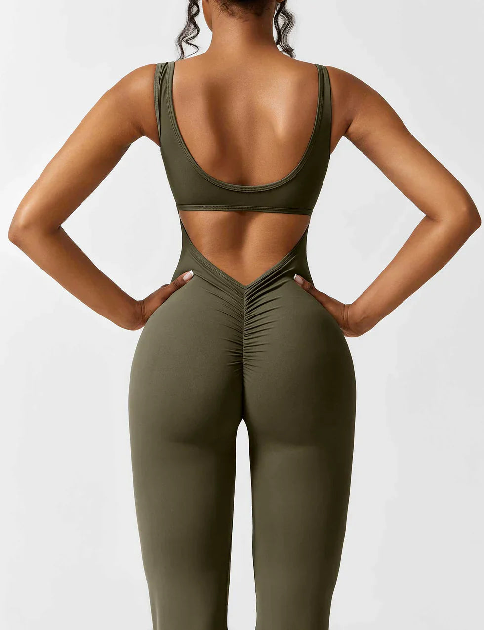 Elena Jumpsuit | Flared Fit | V-Back Design | Shaping & Comfort | Trendy Must-Have