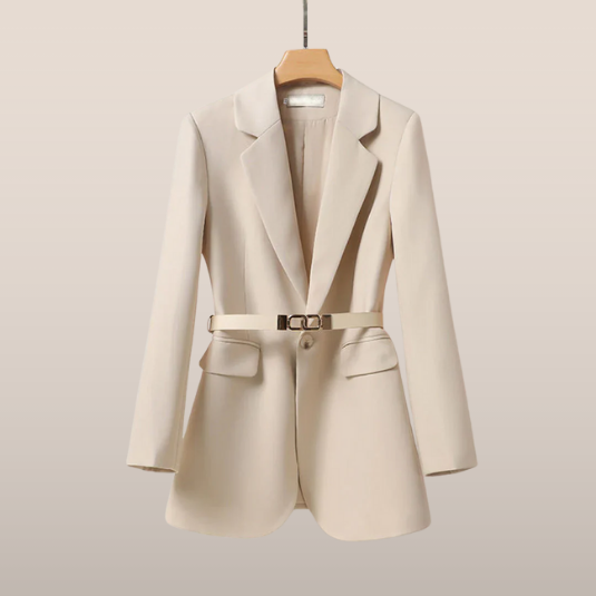 ORLÉA | Damesblazer met ceintuur – Getailleerd model met reverskraag