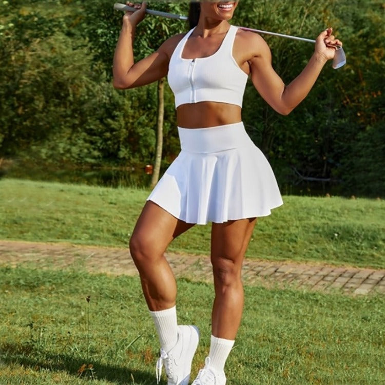 NYRAH | Sportieve Skort met Ingebouwde Short en Zijvak