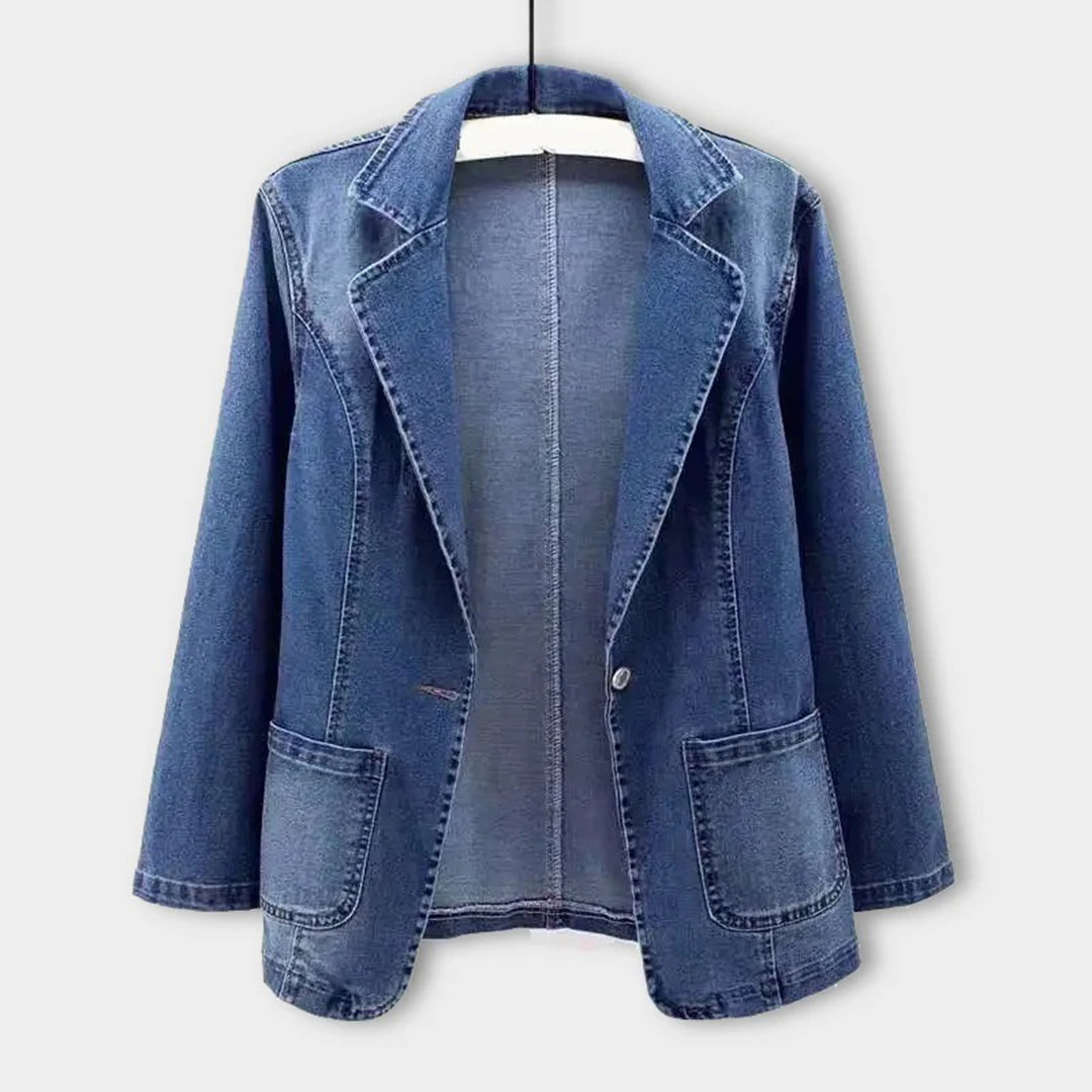 YUKA | Denim Blazer met Tijdloze Snit en Moderne Twist