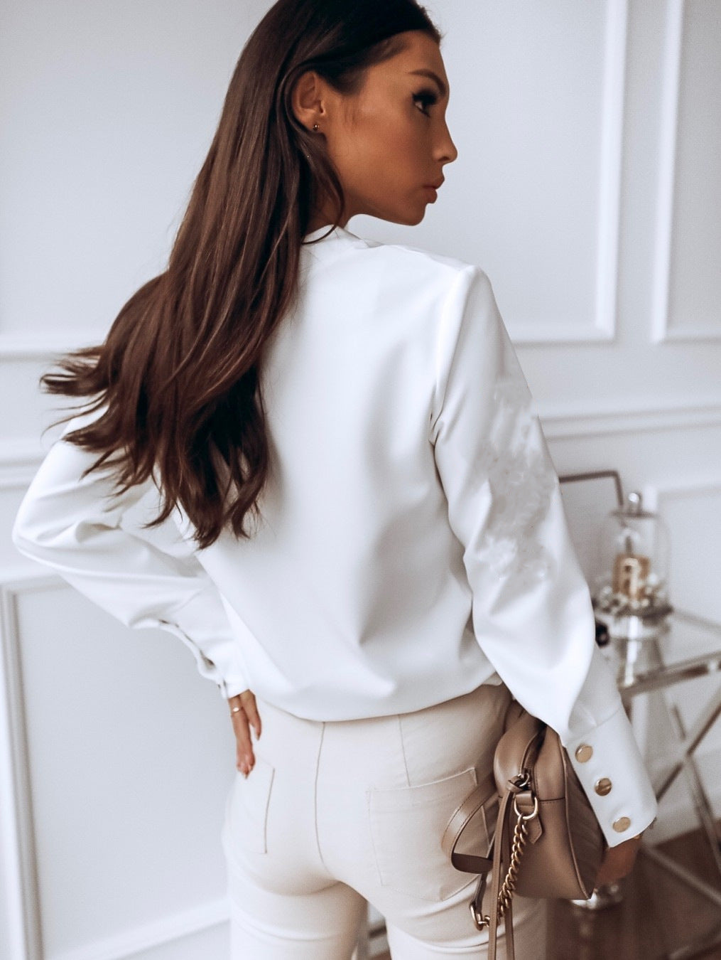 Elegante Blouse met Knopen voor Alle Seizoenen