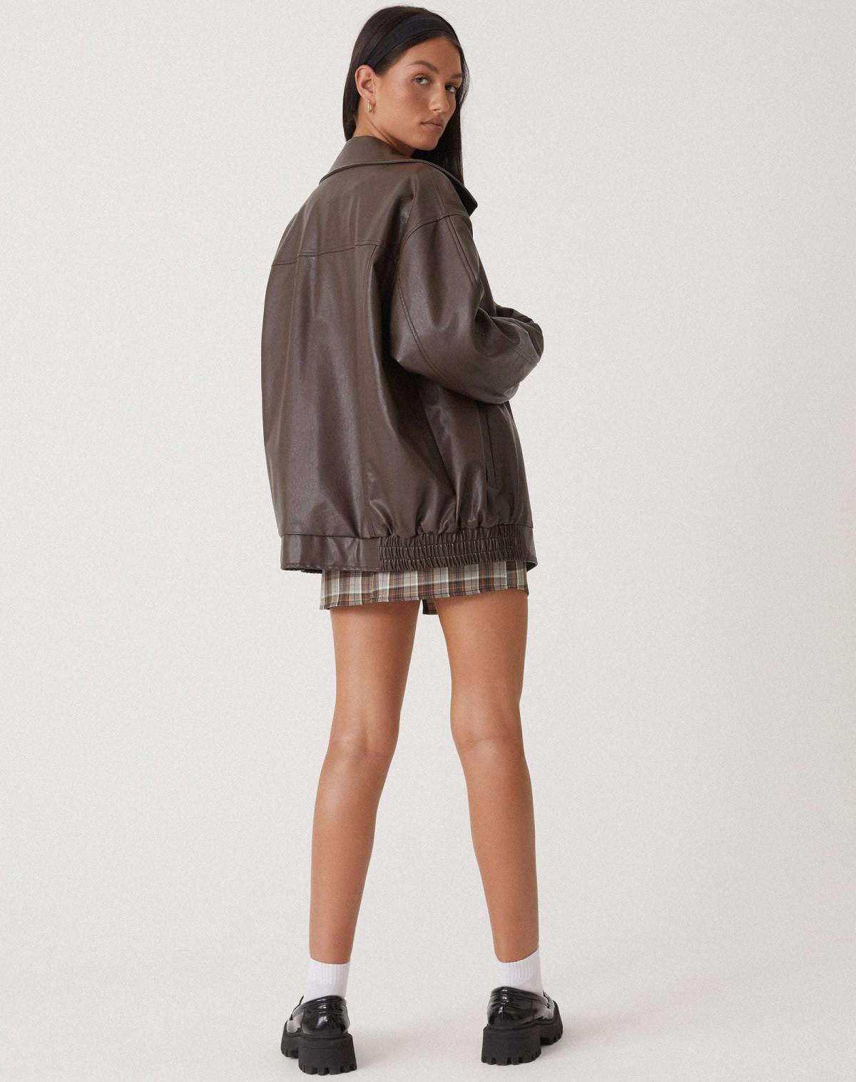 Noor | Oversized Leren Zomerjas Voor Dames