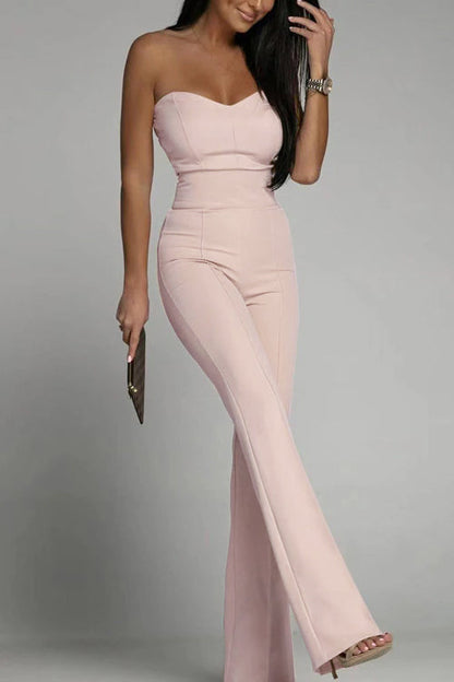 Elaris | Strapless Jumpsuit met Hoge Taille en Elegante Snit