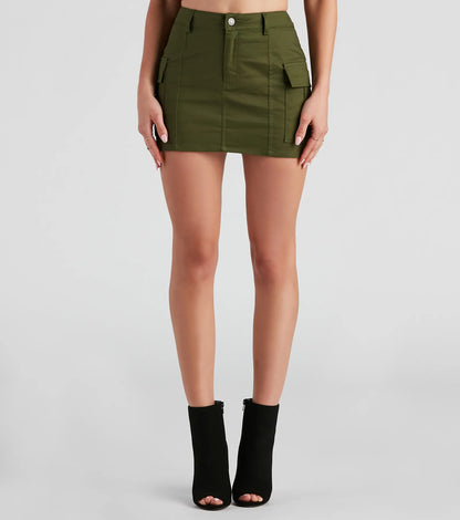 RYLEE | Cargo Mini-Rok met Stoere Details