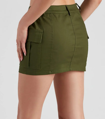 RYLEE | Cargo Mini-Rok met Stoere Details