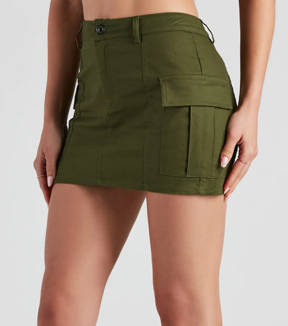 RYLEE | Cargo Mini-Rok met Stoere Details