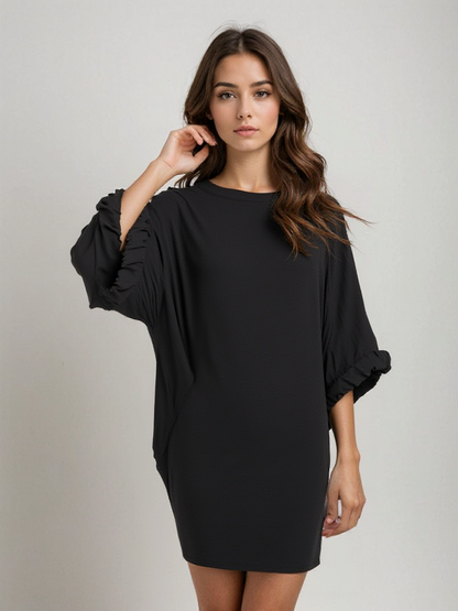 Solena | Luchtige Oversized Jurk met Zakdetails
