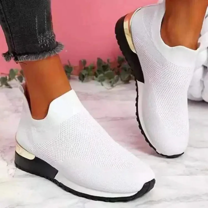 LYMARA | Orthopedische dames sneakers zonder veters – Ademend mesh en elastische instap
