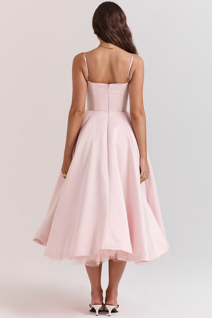 ELIORA | Elegante Midi-Jurk met Tule Rok