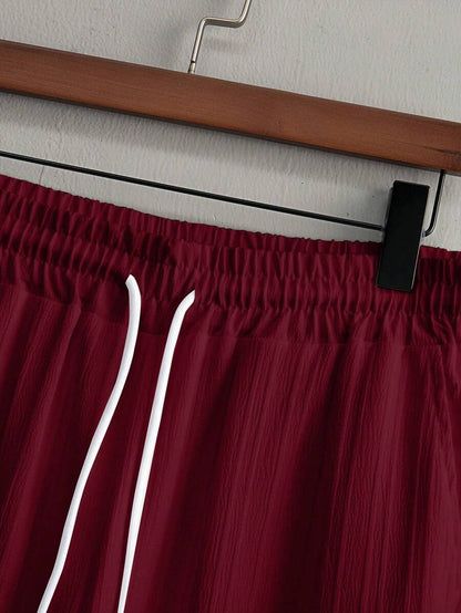 Zwart heren co-ord set met opstaande kraag – moderne Japanse stijl met luxe uitstraling