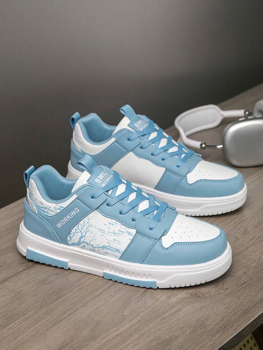 Beige heren sneakers met print – sportief, comfortabel en perfect voor elke dag