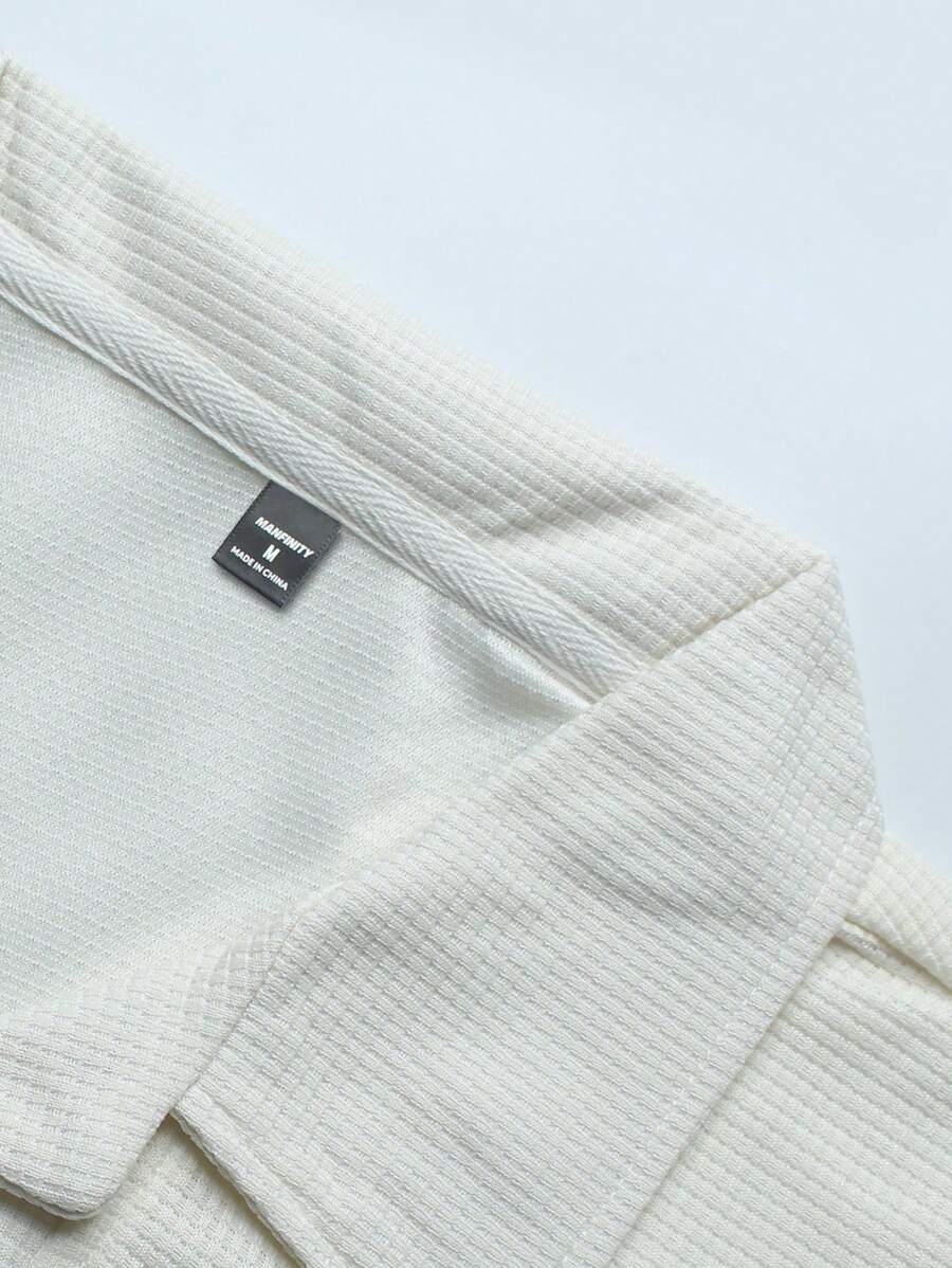 Beige heren polo & shorts set – minimalistische zomerset met relaxte uitstraling