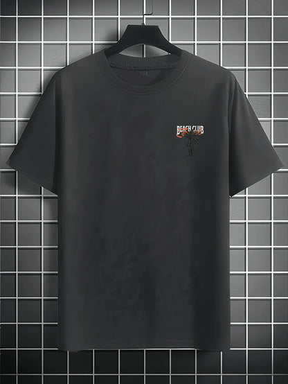 Casual mintgroen heren T-shirt met print en oversized fit