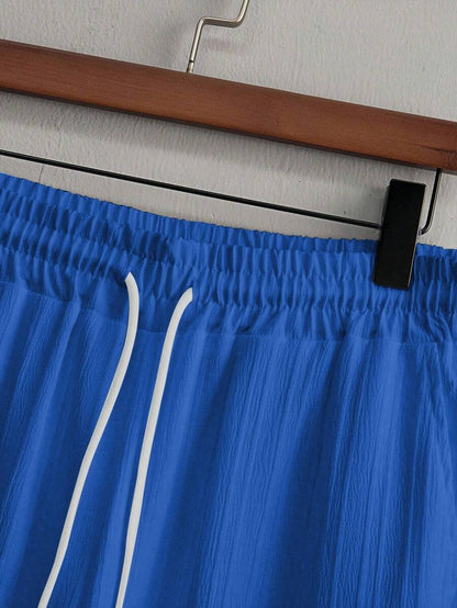 Zwart heren co-ord set met opstaande kraag – moderne Japanse stijl met luxe uitstraling