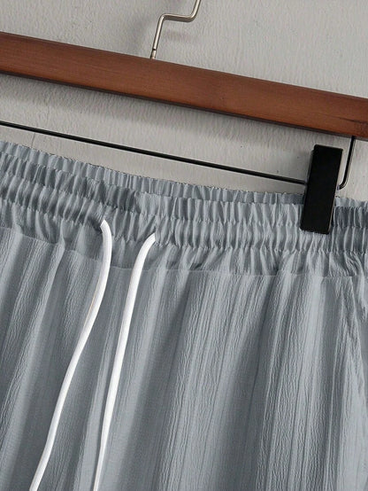 Zwart heren co-ord set met opstaande kraag – moderne Japanse stijl met luxe uitstraling
