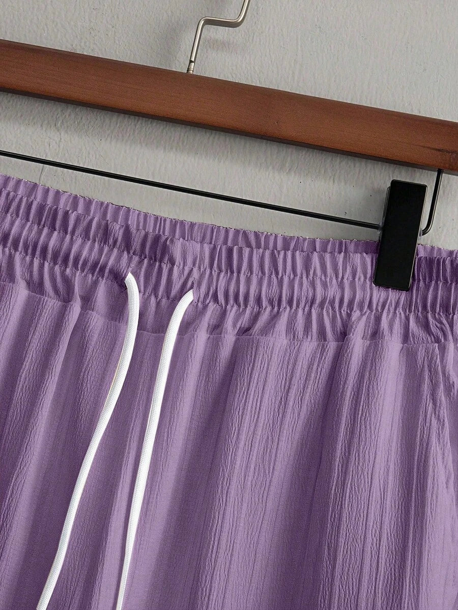 Zwart heren co-ord set met opstaande kraag – moderne Japanse stijl met luxe uitstraling