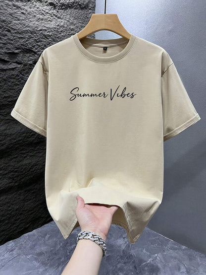 Casual mintgroen heren T-shirt met print en oversized fit