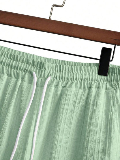 Zwart heren co-ord set met opstaande kraag – moderne Japanse stijl met luxe uitstraling