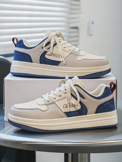 Beige heren sneakers met print – sportief, comfortabel en perfect voor elke dag