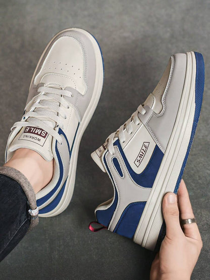 Beige heren sneakers met print – sportief, comfortabel en perfect voor elke dag