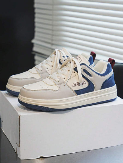 Beige heren sneakers met print – sportief, comfortabel en perfect voor elke dag