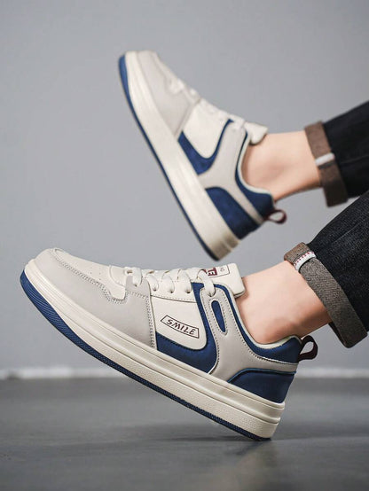 Beige heren sneakers met print – sportief, comfortabel en perfect voor elke dag